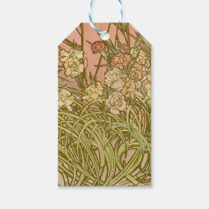 Art Nouveau Alfonse Mucha Blumenzucht Blume Geschenkanhänger