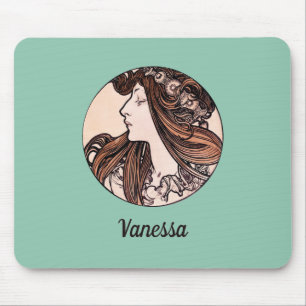 Art Nouveau Alphonse Mucha Boutique Mousepad