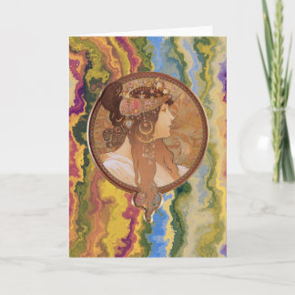 Art Nouveau - Alphonse Mucha Byzantine   Karte