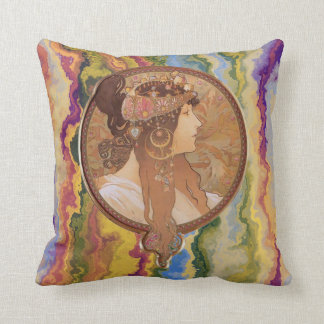 Art Nouveau - Alphonse Mucha Byzantine  Kissen