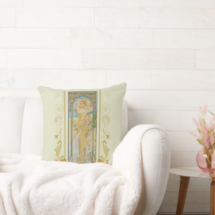 Art Nouveau Alphonse Mucha - Die Helligkeit des Ta Kissen