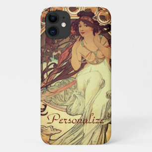 Art nouveau Alphonse Mucha elegante Vintage-Frau Case-Mate iPhone Hülle