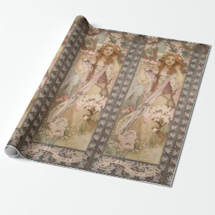 Art nouveau Alphonse Mucha Jeanne d'Arc Geschenkpapier
