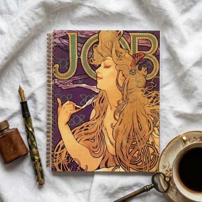 Art Nouveau Alphonse Mucha Vintag Notizbuch (Von Creator hochgeladen)