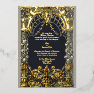 Art Nouveau-Altar aus der viktorianischen Ära von  Folieneinladung