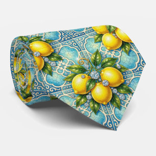 Art Nouveau Amalfi Zitrone Mediterranean Diamanten Krawatte