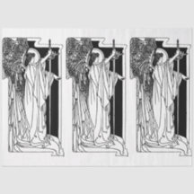 Art Nouveau Angel 15 Dekoupage Tissue Paper