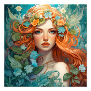 Art Nouveau Aos sí Fairy Fotodruck