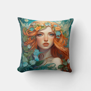 Art Nouveau Aos sí Fairy Kissen