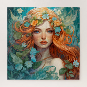 Art Nouveau Aos sí Fairy Puzzle