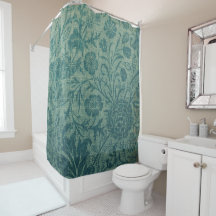 Art Nouveau,aquamarin,William Morris-Stil, floral,