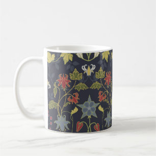 Art Nouveau Aquilegia: Dunkle Blumen Kaffeetasse