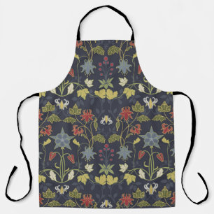 Art Nouveau Aquilegia: Dunkle Blumen Schürze