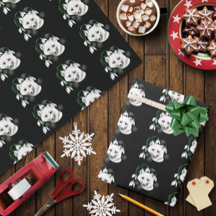 Art Nouveau Arctic White Fox Geschenkpapier