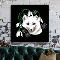 Art Nouveau Arctic White Fox
