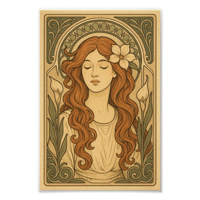 Art Nouveau Art Art Fotodruck (Vorne)