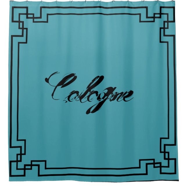 Art Nouveau Art Deco Köln Cologne Jugendstil Duschvorhang (Vorderseite)