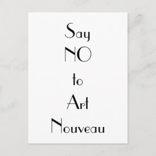 Art Nouveau Art Deco Postkarte