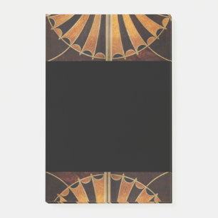 Art Nouveau,art Deko, Vintag, Mehrholzfarben, Post-it Klebezettel