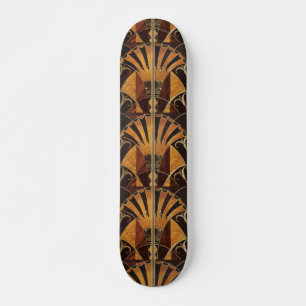 Art Nouveau,art Deko, Vintag, Mehrholzfarben, Skateboard