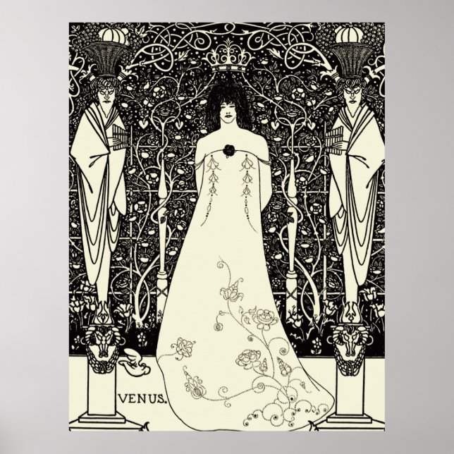 Art Nouveau Aubrey Beardsley Venus Poster (Vorne)