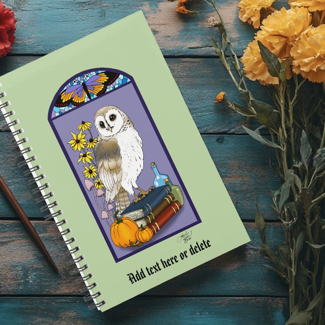 Art Nouveau Barn Owl Pumpkins Bücher Planer (Von Creator hochgeladen)