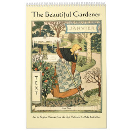 Art Nouveau Beautiful Gardena by Grasset Calendar Kalender