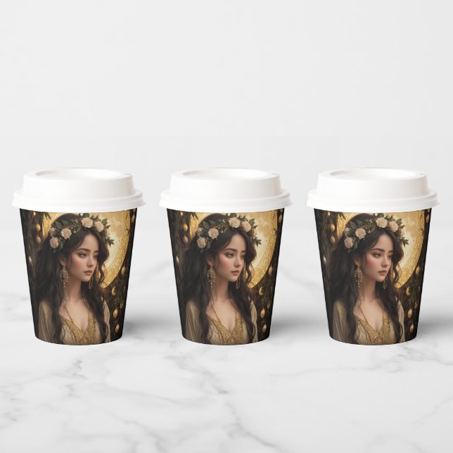 Art Nouveau Beauty No. 3 Paper Cups Pappbecher (Multi)