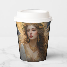 Art Nouveau Beauty No. 4 Paper Cups Pappbecher