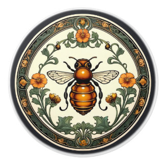 Art Nouveau Bee-utiful Keramikknauf