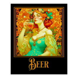 Art Nouveau Beer Poster