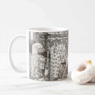 Art Nouveau Begeisterte Gouda Jan Toorop Kaffeetasse