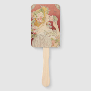 Art Nouveau Belle Époque Dame Rosen Livemont Fächer