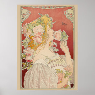 Art Nouveau Belle Époque Dame Rosen Livemont Poster