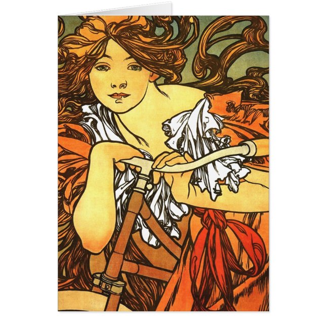 Art Nouveau Bicycle Mucha Art Collection (Vorne)