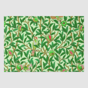 Art Nouveau Bird and Pomegranate, Limes Green Seidenpapier