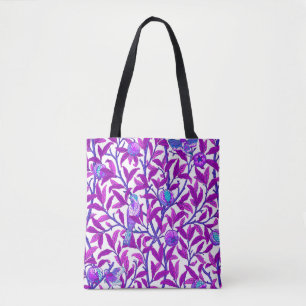 Art Nouveau Bird und Pomegranat, Amethyst Lila
