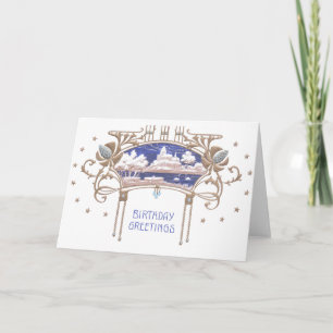 Art Nouveau Birthday Karte