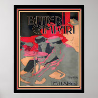 Art Nouveau "Bitter Campari by Adolfo Hohenstein",