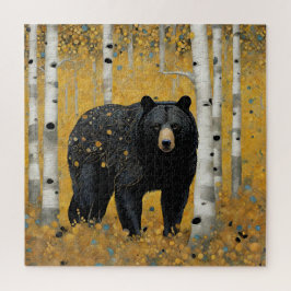 Art Nouveau Black Bear Puzzle