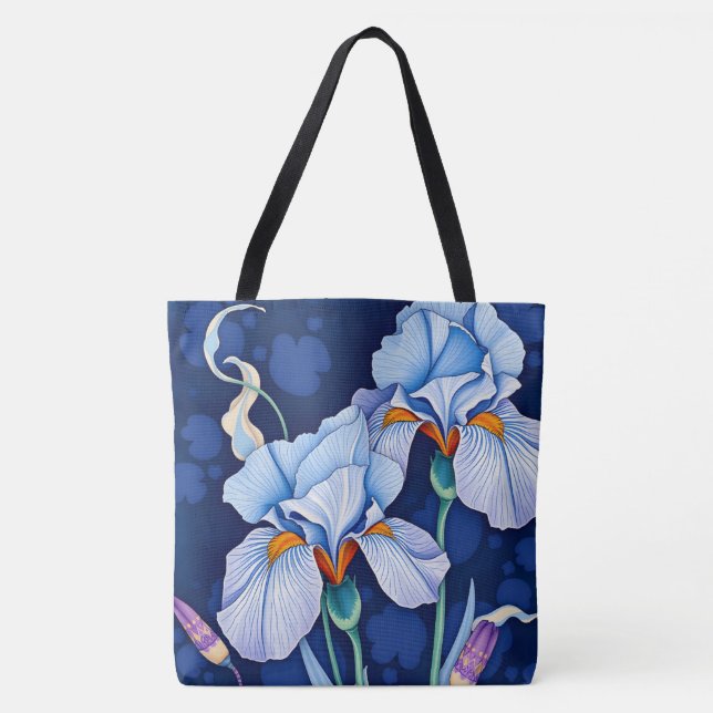 Art Nouveau Blue Iris (Vorderseite)