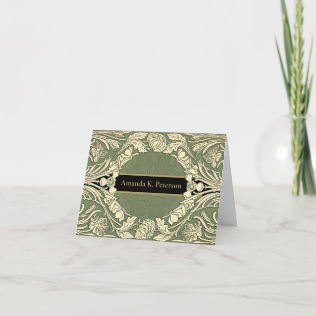 Art Nouveau Blume Blumenbezeichnungen (Vorderseite)