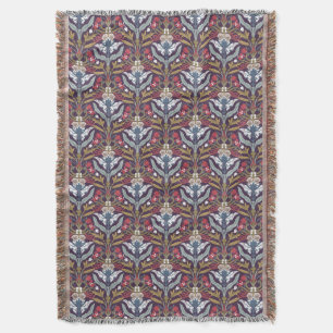 Art Nouveau Blumen-Wurfdecke Decke