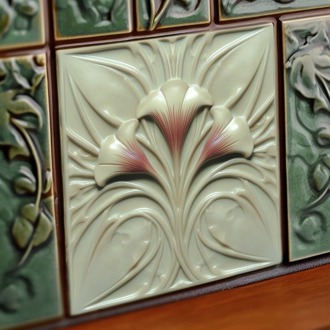 Art Nouveau Blush Alabaster Fliese (Von Creator hochgeladen)