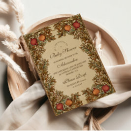 Art Nouveau Botanical Baby Dusche Einladung