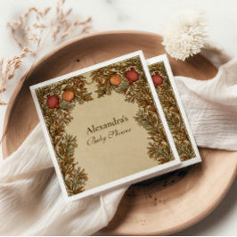 Art Nouveau Botanical Baby Dusche Serviette