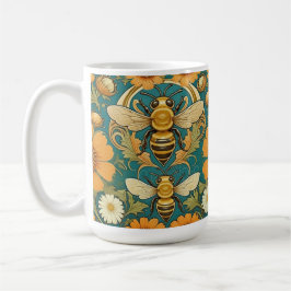 Art Nouveau Bumble Bee Tasse