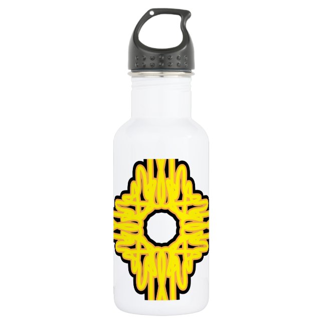 Art Nouveau Burst Edelstahlflasche (Vorderseite)