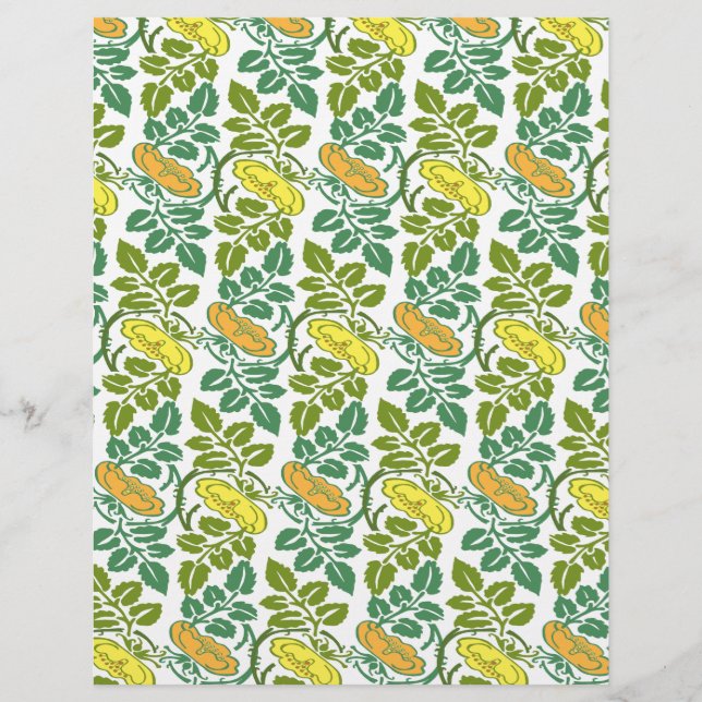 Art Nouveau Buttercup Tapete (Vorderseite)
