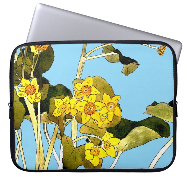 Art Nouveau Buttercups Laptopschutzhülle (Vorderseite)